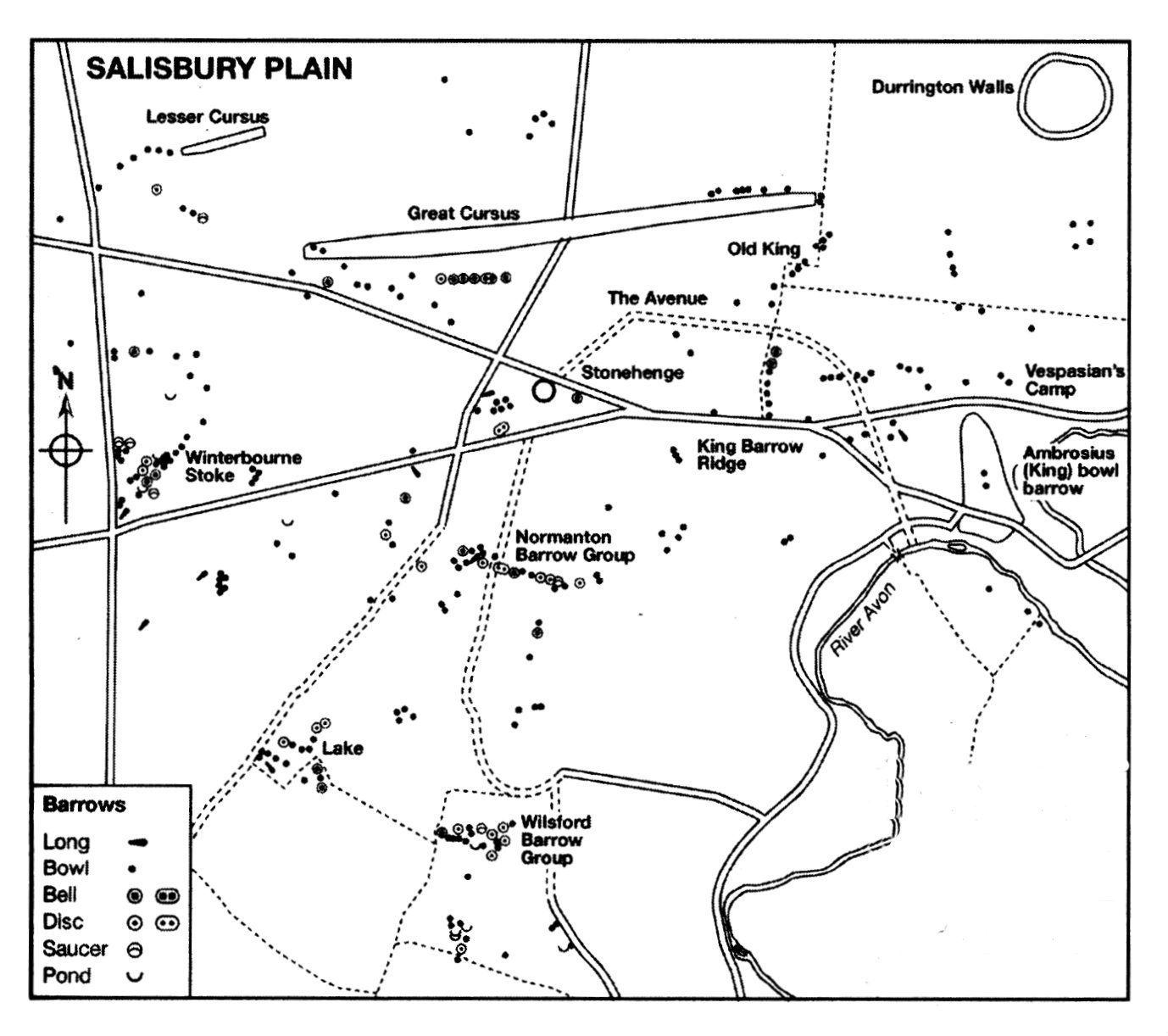 stonehenge landscape after Aubrey Burl 1955