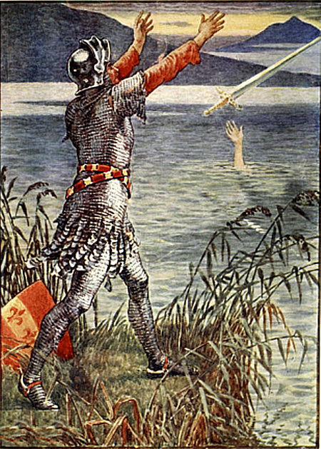 King_Arthur_Sir_Bedivere_throwing_Excalibur_into_the_lake_by_Walter_Crane
